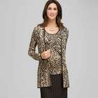 Zig-Zag Patterned Cardigan, Laurel/ Chino, small
