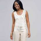 Sleeveless Sequined Top., Chino Multi, small