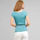 Boat Neck Knit with Belt, Surf, small