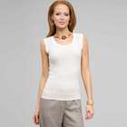 Sleeveless Shell, Ivory, small