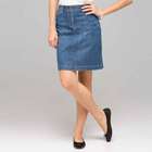 Denim Slim Skirt, naval wash, small