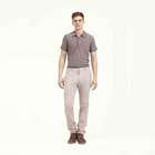 Casual Slim Leg Pants, Grey, small