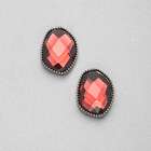 Light Hematite Button Clip-on Earrings, Hematite, small