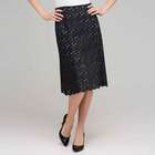 Eyelet Skirt., Black, small