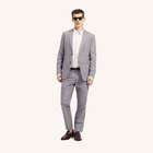 Straight Leg Trousers, Navy, small