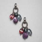 Light Hematite Dangle Earrings, Hematite, small