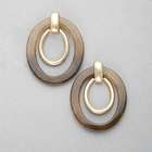 Double Hoop Clip On Earring, Gold, small