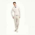 Front Rise Straight Leg Pants, Beige, small