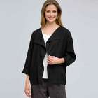 3/4 Sleeve Jacket, Black, small