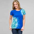 Short Sleeve Crew Neck, riviera blue combo, small