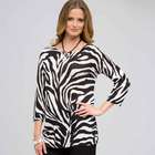 Animal Print Tunic, Black & Sugar, small