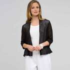 Open Front Cardigan, Black, small