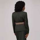 Belted Safari Jacket, Laurel, small