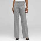 Classic Glen Plaid Pant, Black & Ivory, small