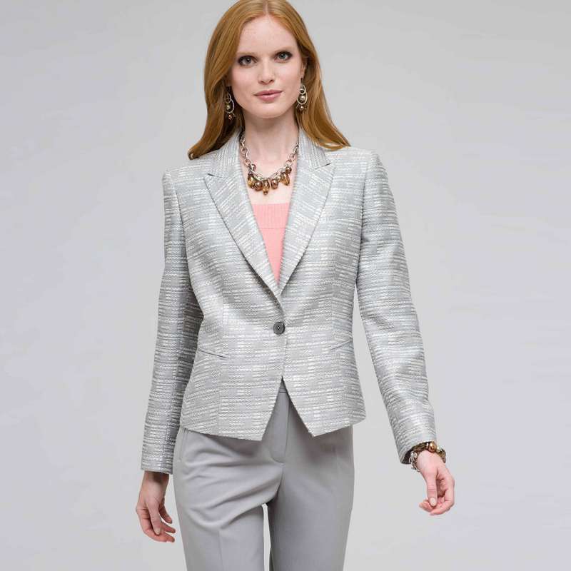Notch Collar Jacket, Slate Multi, large