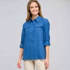 Denim Shirt Jacket, Indigo, small