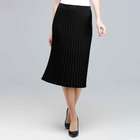 Pleated Skirt., Black, small