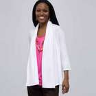 Drape Front Cardigan., White, small