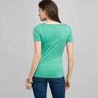 Scoop Neck Tee With Applique, , small