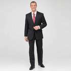 Charcoal Single Pleat Wool Suit, Charcoal, small