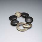 Worn Gold Stretch Bracelet, Gold, small